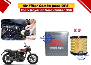 Royal Enfield Air Filter "Element Combo Pack 5 Pcs For Hunter 350" - Picture 1 of 11