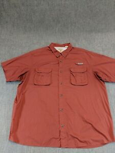 Red Head Men's Fishing Shirt Rust Size 3XL