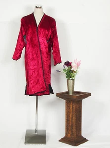 Turkmen antique velvet Chapan coat Chirpy antik Afghan samt Mantel khalat N18/10 - Picture 1 of 9