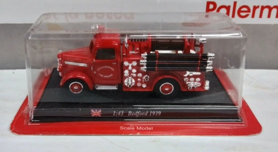 BEDFORD 1939 CITY OF LIVERPOOL FIRE BRIGADE   - SERIE EDICOLA 1/43 - Immagine 1 di 1