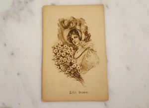 Vintage Postcard Life's Dream Signed Mary Russell Posted 1915 - Imagen 1 de 4