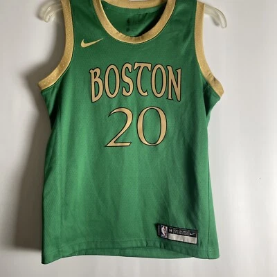 Camiseta Boston Celtics Swingman Gordon Hayward juvenil média verde ouro basquete - Imagem 1 de 4