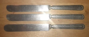 Set Lot of 3 Rogers Nickel Silver Knives Knife. - Picture 1 of 8