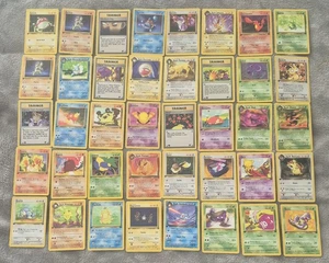 Pokemon 1st Edition Team Rocket Non Holo Uncommon/Common 40 Near Set - Picture 1 of 5