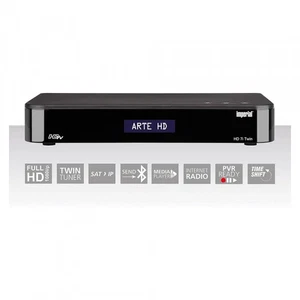 Receptor satélite Imperial HD 7i Twin HDTV grabación USB PVR listo SAT>IP - Imagen 1 de 9