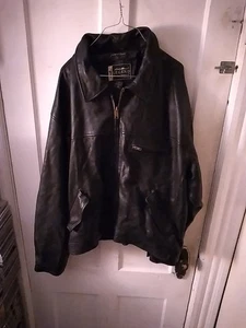 Veste homme Eddie Bauer Legend Journeyman taille XXL noir cuir véritable - Photo 1/8
