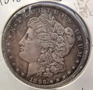 1896-P Morgan Silver Dollar - Ungraded - Picture 1 of 2