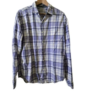 J. Crew Tailored by J Crew kariert Langarm Knopfleiste Herren Large - Bild 1 von 3