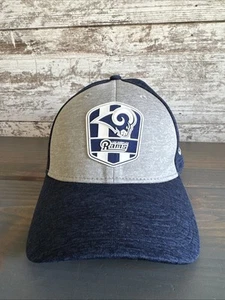 Los Angeles Rams New Era Blue NFL Sideline Official Road 39THIRTY Flex Hat L/XL - Picture 1 of 5