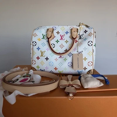 Louis Vuitton Speedy 25 Bandouliere LV x TM Takashi Murakami Multicolour Blanc - Image 1 of 4