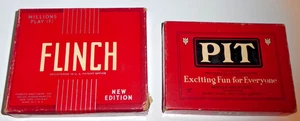 Lot of 2 Vintage Card Games Flinch and Pit - Picture 1 of 3