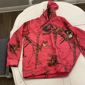 MOSSY OAK PINK SWEATSHIRT PULLOVER HOODIE XXL NEW WITH TAGS REALTREE - Picture 1 of 6