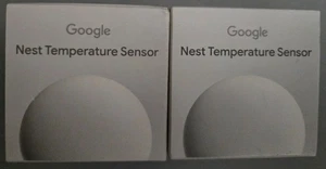 Google - Nest Temperature Sensor (2nd gen) 2-pack - Porcelain - Brand New - Picture 1 of 2