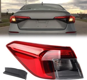 Dasbecan Left Tail Light Assembly Compatible with 2022 2023 2024 Honda Civic - Picture 1 of 7