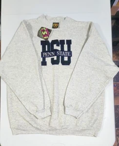 Vtg Penn State Crewneck Sweatshirt TSI Made in USA Size 2Xl Old Stock With Tags - Picture 1 of 9