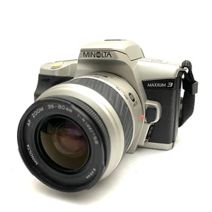 Minolta Maxxum 3 35mm Film SLR Camera w/ 35-80mm Lens - TESTED - Picture 1 of 8