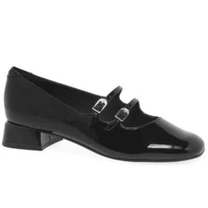 Mujer Clarks Daiss 30 Brillo Charol Negro Tacón Bajo de Salón - Imagen 1 de 5