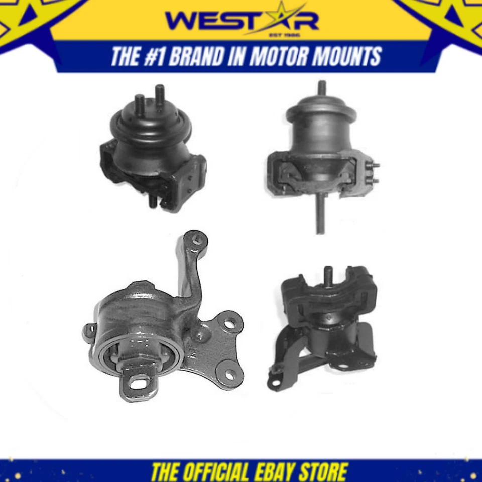 Motor & Trans Mount 4PCS Fits 1995-1996 / 2001-2002 Mazda Millenia 2.5L — 第 1/4 张图片