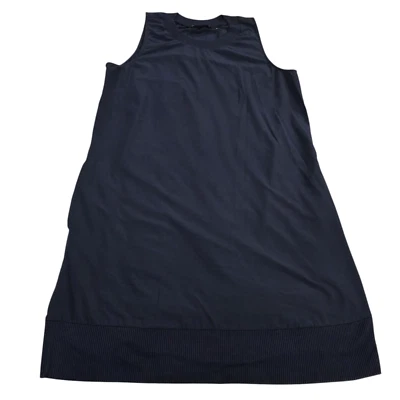 Athleta Midikleid Damen dunkelblau S Rundhals ärmellos A-Linie Freizeit bequem - Bild 1 von 4