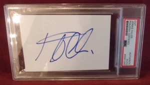 JONAS HILLER FLAMES DUCKS SIGNED INDEX CARD SLABBED AUTHENTIC PSA/DNA - Picture 1 of 1