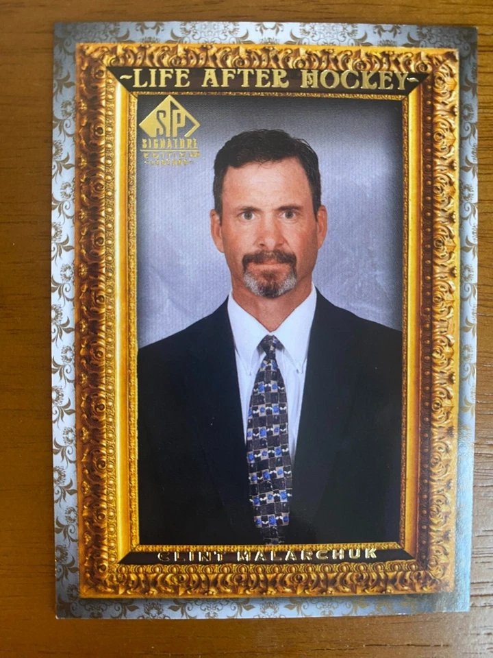 2020 UD SP Signature Edition Legends Life After Hockey Clint Malarchuk GOLD/96 - Image 1 of 2