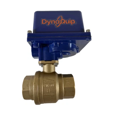 Dynaquip Controls EHG27ATE25H 1-1/2" 600 PSI Electronic Actuated Ball Valve - Image 1 of 4