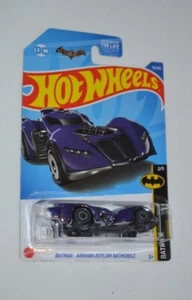HOT WHEELS 2022 BATMAN 2/5 - BATMAN : ARKHAM ASYL BATMOBILE METALLIC PURPLE - Bild 1 von 6
