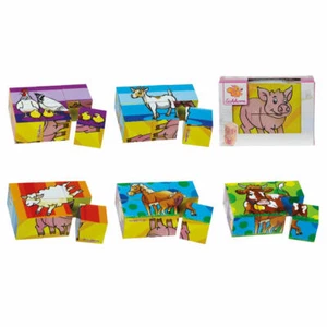 Eichhorn Bilderwürfel Klein Bauernhof Puzzle Legewürfel Würfelpuzzle 6 Motive - Bild 1 von 2