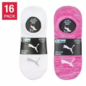 Puma Damen Sneaker Liner Socke, feuchtigkeitsableitende Fußgewölbestütze 16 Paar - Bild 1 von 7