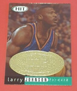2000 Sage Hit Larry Johnson NRG Gold Parallel - New York Knicks