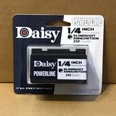 Munição estilingue Daisy POWERLINE aço premium 1/4 polegada 250 contagem 988114 - Imagem 1 de 3