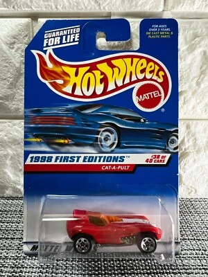 Hot Wheels 1998 First Editions #38 of 40 Cars Cat-A-Pult Collector #681 Red - Image 1 of 4