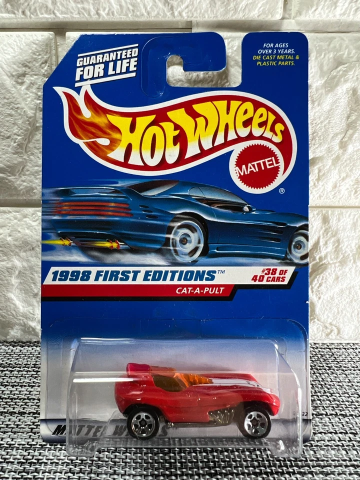 Hot Wheels 1998 First Editions #38 of 40 Cars Cat-A-Pult Collector #681 Red - Image 1 of 4