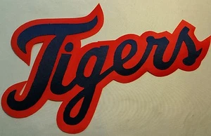 HUGE DETROIT TIGERS IRON-ON PATCH - 6" x 10.5" - Picture 1 of 1