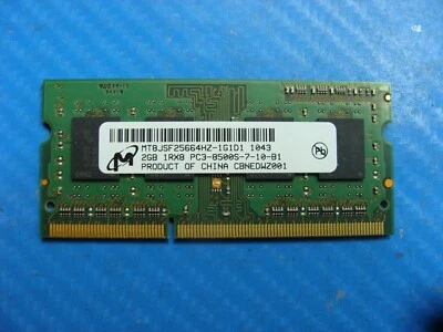 MacBook Pro 13" A1278 Early 2010 MC374LL/A 2GB Memory RAM SO-DIMM DDR3 661-5226 - Image 1 of 2