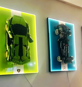 31.5" LED Metal Display wall mount for LEGO 42115 Lamborghini Sián FKP 37 (B) - Picture 1 of 9