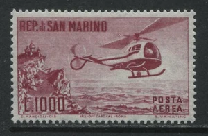 San Marino 1000 lire Airmail mint o.g. hinged - Picture 1 of 1