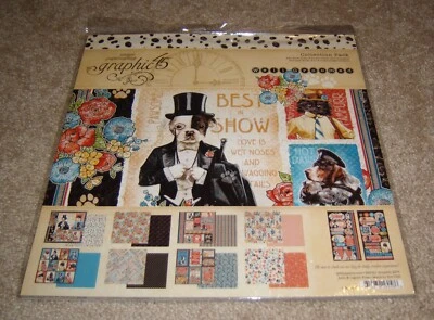 Kit de álbum de recortes Gráfico 45 Coleccionista 12x12 ~ Exposición canina... Bien arreglado Foto 1 de 2