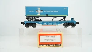 Lionel O Scale NETCA 1995 Boston & Maine B&M Flat Car w/ Trailer W16 - Picture 1 of 15