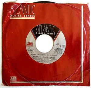 PHIL COLLINS - Separate Lives / Only You And I Know - Vinyl 45 Atlantic 7-84965 - Imagen 1 de 3