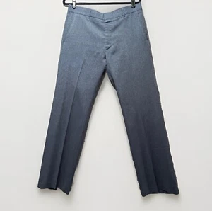 Vintage Levi's Action Slacks Sta-Prest Blue 34x31 70s 80s Flat Front Dress Pants - Picture 1 of 9