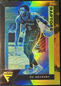 2020-21 Panini Flux Orange Black Solar Eclipse /49 OG Anunoby #167 Raptors