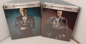 Casino Royale + Skyfall Steelbooks (4K / Blu-ray) NEW (Sealed)-Box Shipping - Picture 1 of 10