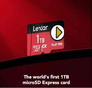 Carte microSDXC Express Lexar PLAY PRO 1To prévente - Photo 1 sur 2
