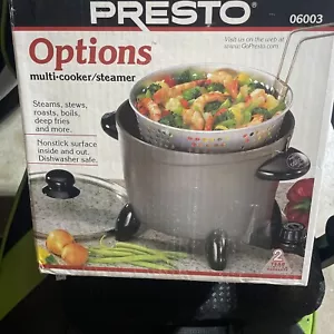 Presto Multi-Cooker Dark Gray Electric Non-Stick Interior, Easy To Use And Clean - Picture 1 of 9