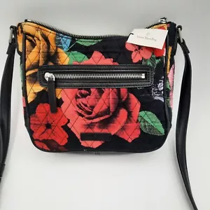 Neu mit Etikett Vera Bradley Mini Vivian Umhängetasche Havanna Rose Kunstlederbesatz Tasche/Handtasche - Bild 1 von 22