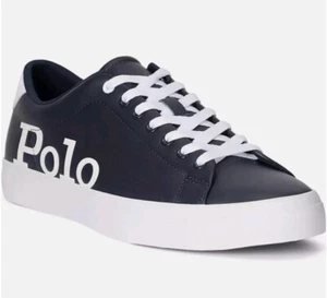 🔥$110🔥Polo Ralph Lauren Men's Longwood Sneaker Navy/White (Size 12) - Picture 1 of 5