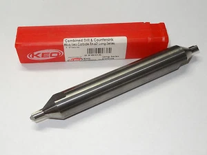 KEO CUTTERS #8 x 6" Long Carbide 60 Degree Combined Drill & Countersink 29806 - Picture 1 of 1