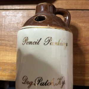 DOG PATCH, KY. Pencil Parking Moonshine Jug Handmade PEN HOLDER LI’L ABNER CAPP - Picture 1 of 19