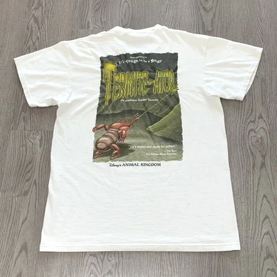 Vintage 90s Disney Termite-ator Tough to Be a Bug White Tee Animal Kingdom M - Image 1 of 4